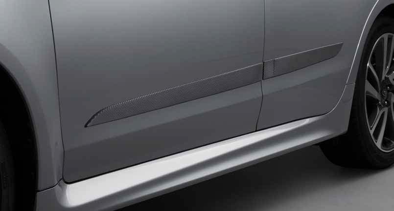 zijstootlijsten carbon subaru levorg