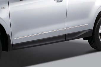 zijstootlijsten chroom subaru forester