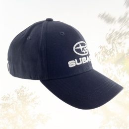 baseball cap navy Subaru