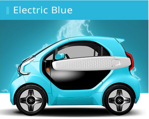 render van xev yoyo pro in de kleur electric blue