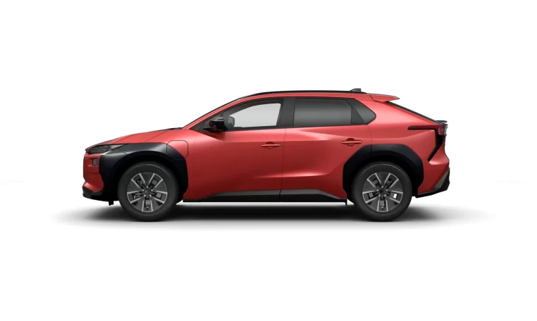 render subaru solterra my26 4E experience in de kleur emotional red side