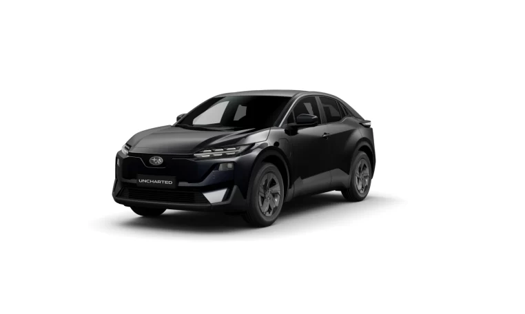 render subaru uncharted 2E-xcite in de kleur attitude black front left