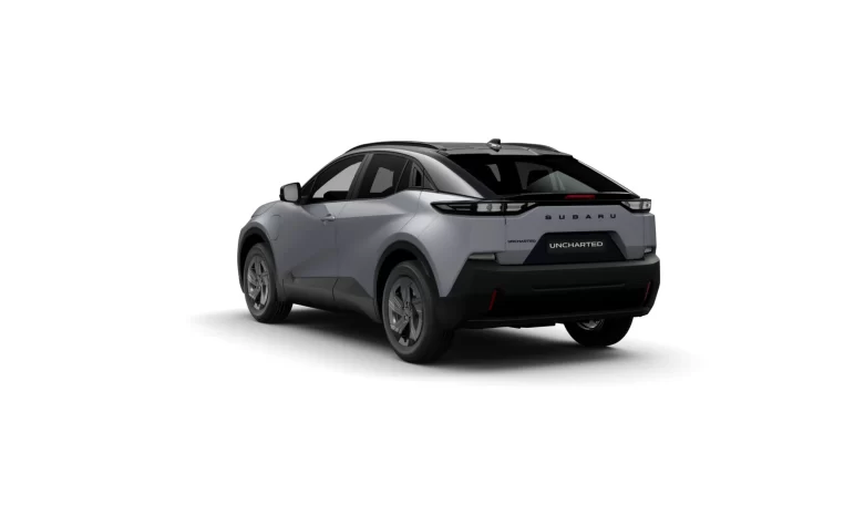 render Subaru uncharted 2E xcite plus in de kleur cement gray duotoon rear left