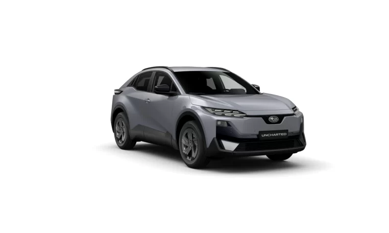 render Subaru uncharted 2E xcite plus in de kleur cement gray right front