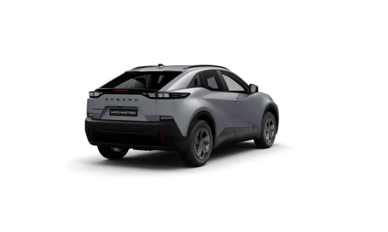 render Subaru uncharted 2E xcite plus in de kleur cement gray left rear