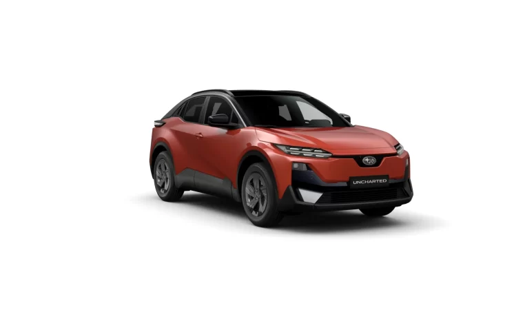 render Subaru uncharted 2E xcite plus in de kleur flare orange duotoon front right