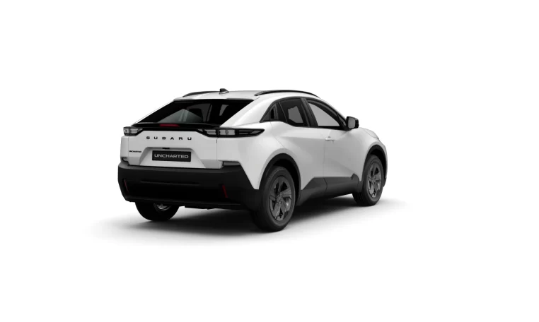 render Subaru uncharted 2E xcite plus in de kleur platinum white rear right
