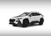render subaru crosstrek 4wild in de kleur crystal white front left