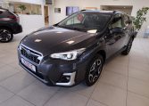 tweedehands subaru xv luxury statisch in de showroom in de kleur magnetite grey links voor
