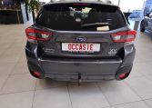 tweedehands subaru xv luxury statisch in de showroom in de kleur magnetite grey achter aanzicht