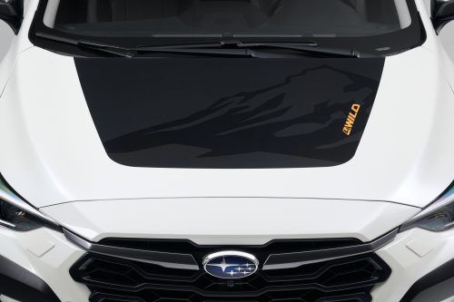 detailfoto van motorkap subaru crosstrek 4wild met antireflectiebescherming