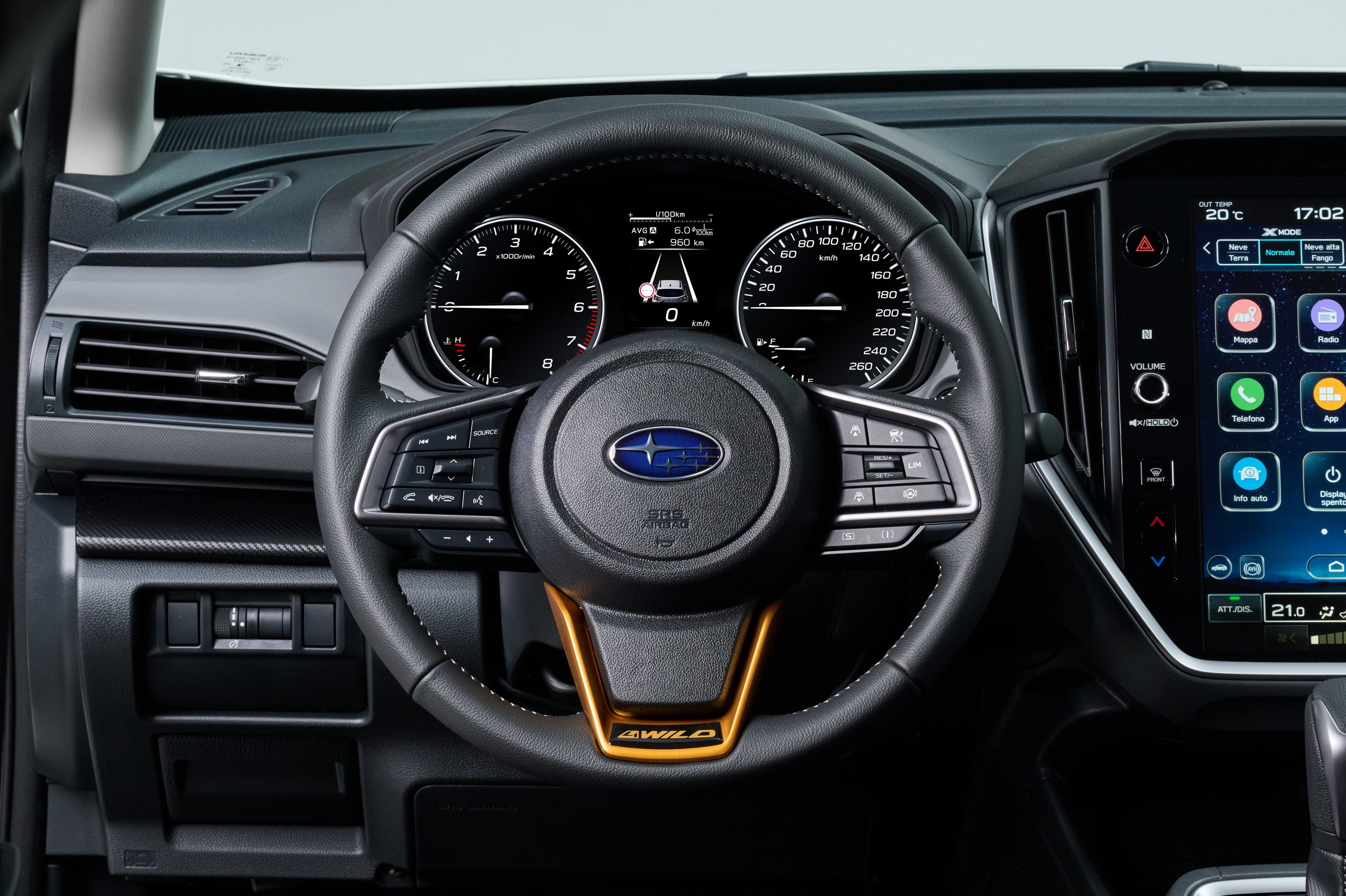 close-up stuurwiel subaru crosstrek 4wild