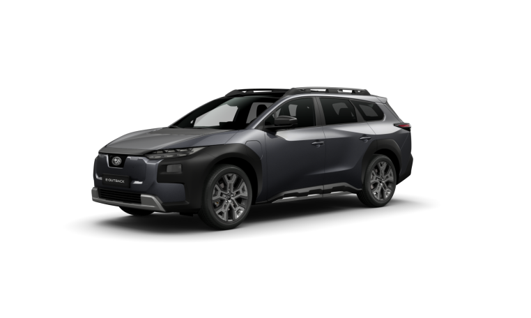 Subaru e-outback render Experience plus kleur magnetite grey
