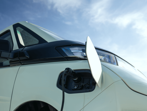 Laadpoort van de farizon SV elektrische bestelwagen