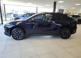 subaru solterra 4e-experience dark blue right side view