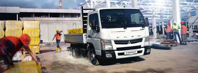 Fuso Canter 7C15 driezijdige kipper