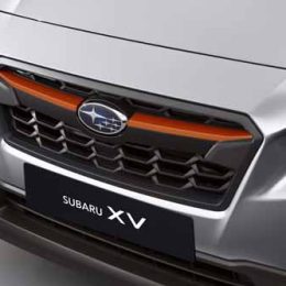 grille decoratie oranje subaru xv 2018